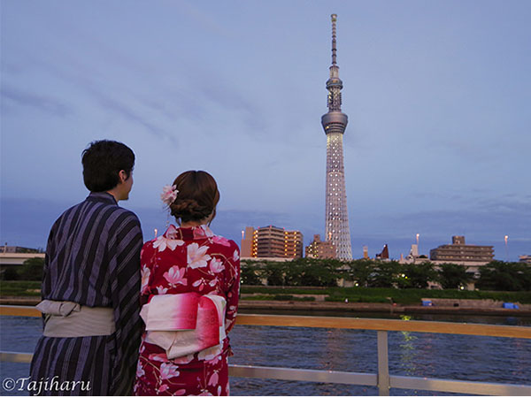 東京・屋形船デートのススメ♪浴衣を着て粋に楽しむ夜景が最高！