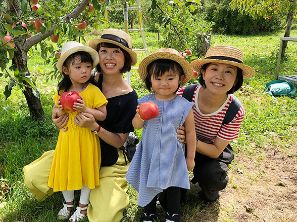 子連れ旅はママ友と行こう♪群馬・沼田で、りんご狩り＆プリンセス体験