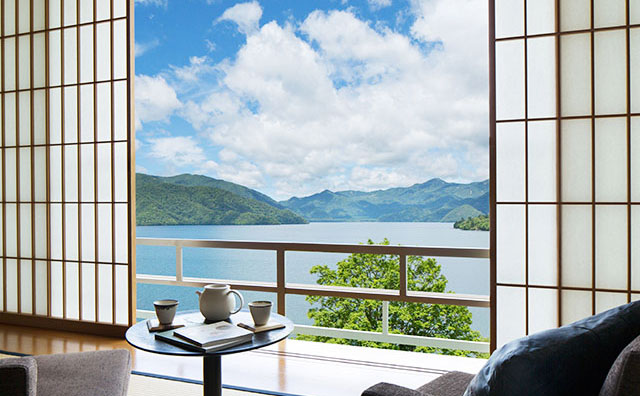 星野リゾート　界　日光　中禅寺湖側客室からの眺めのイメージ
