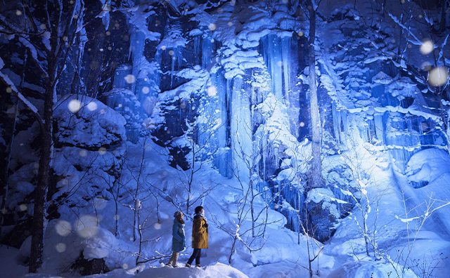 氷瀑ライトアップツアーのイメージ