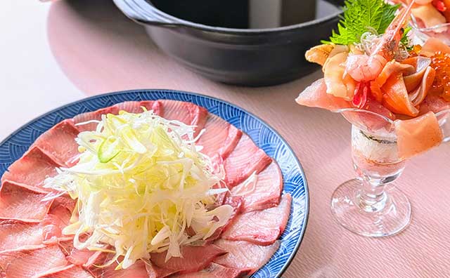 【『佐渡島の金山』世界遺産登録1周年記念】 びゅう限定！寿司パフェ＆ブリしゃぶ付きゴールドプラン