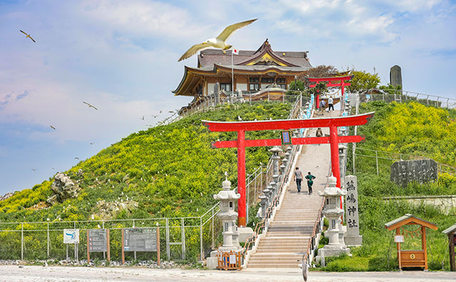 蕪島　（写真提供：VISITはちのへ）