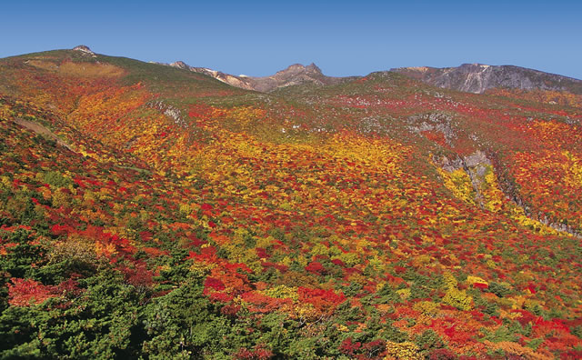 紅葉の安達太良山