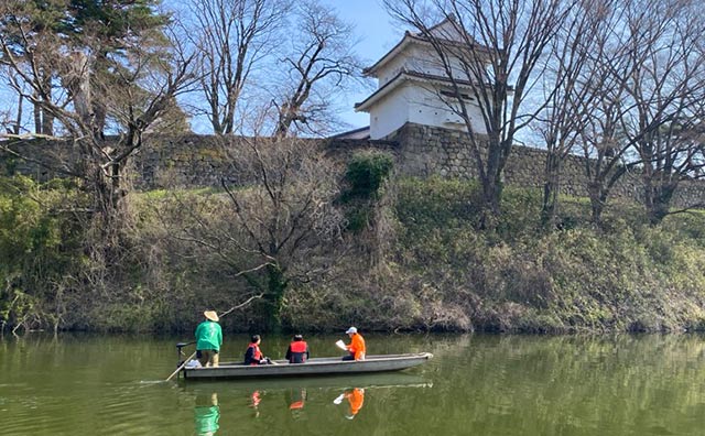 鶴ヶ城 和船体験