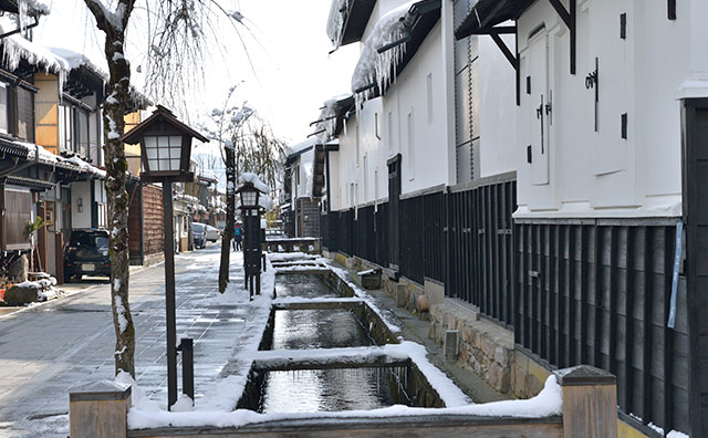 飛騨古川　冬の町並み