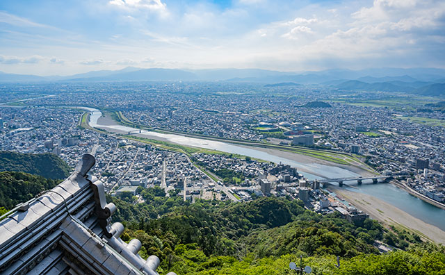 岐阜城　天守閣からの眺め