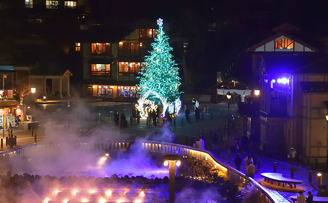 湯畑ツリー＆イルミネーション　画像：草津温泉観光協会提供