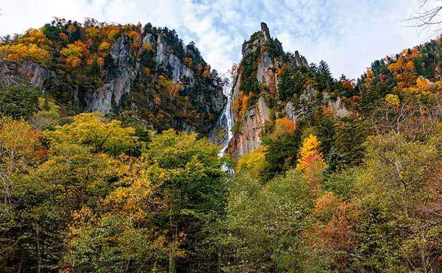 層雲峡の紅葉