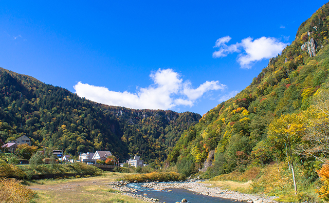 層雲峡の紅葉