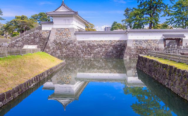 小田原城のお堀のイメージ