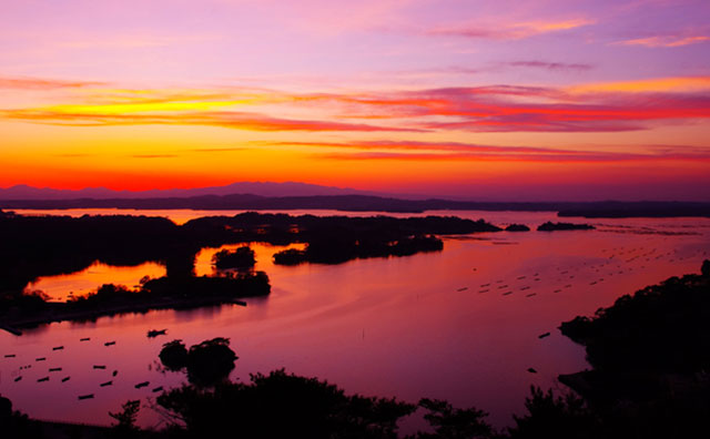 日本三景の一つ松島の美しい景観のイメージ