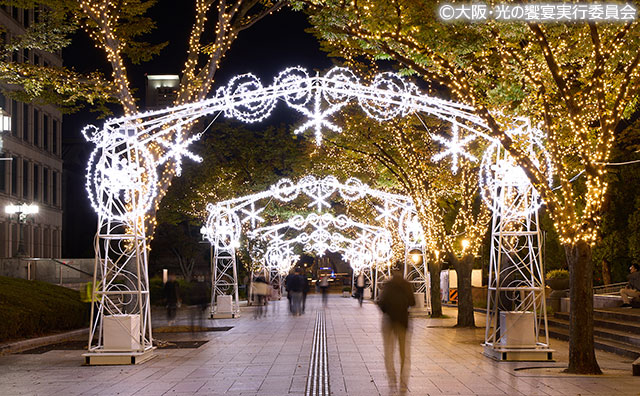  中之島イルミネーションストリート（過去の様子）