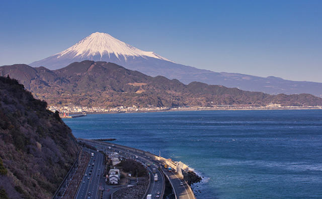 薩埵峠と富士山