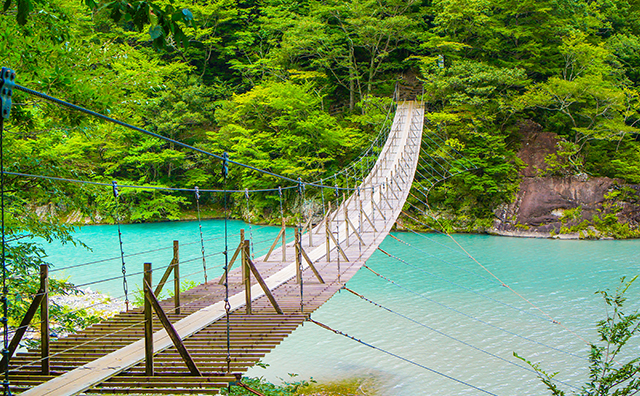 寸又峡　夢のつり橋