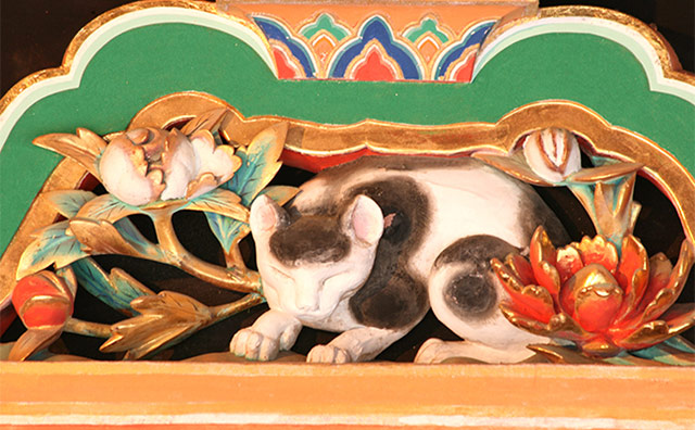 日光東照宮　眠り猫のイメージ