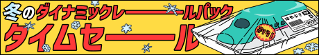 冬のダイナミックレールパックタイムセール