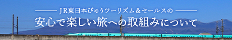JR東日本びゅうツーリズム＆セールスの安心で楽しい旅への取組みについて