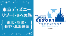 東北・新潟・長野・北海道発　東京ディズニーリゾート®ディズニーリゾートへの旅