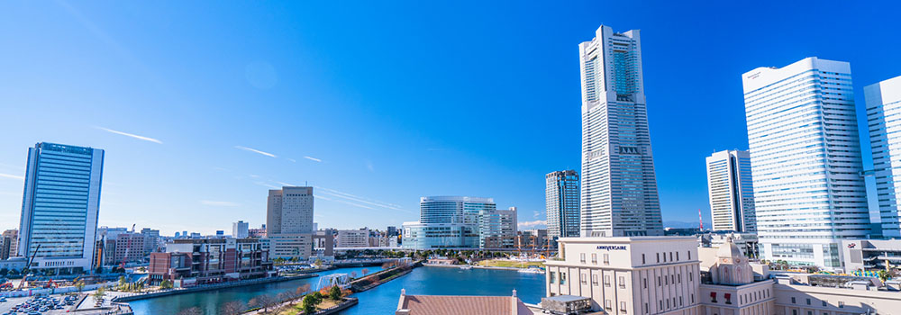 横浜みなとみらいの風景