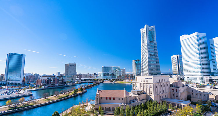 横浜みなとみらいの風景