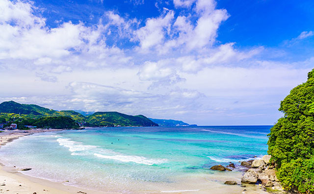 伊豆　白浜大浜海水浴場