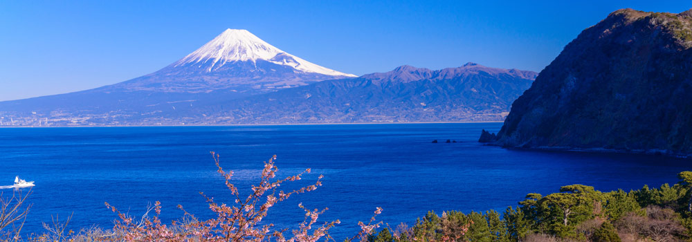西伊豆井田から望む富士山のイメージ