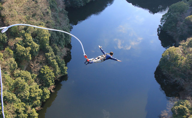 竜神大吊橋　バンジージャンプ