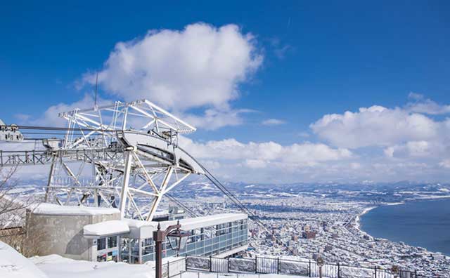 函館山から望む冬の函館市街のイメージ