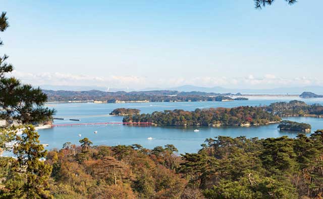 西行戻しの松公園から望む松島のイメージ