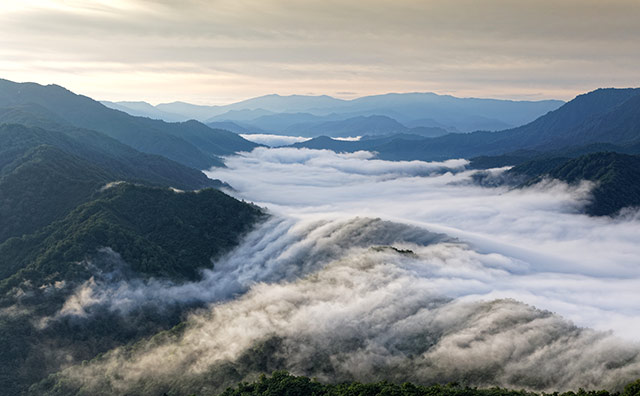 枝折峠の滝雲のイメージ