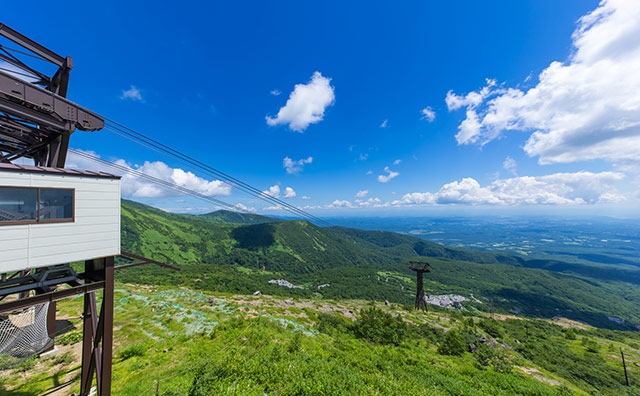 那須高原 那須ロープウェイ山頂駅からの眺望