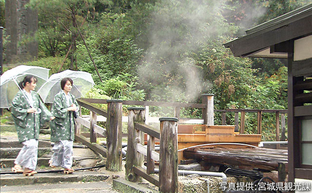 鳴子温泉（宮城県） 温泉街のイメージ