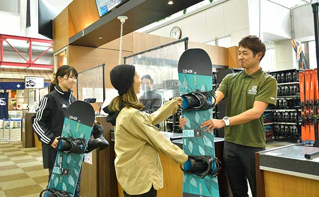 GALA湯沢スキー場のレンタルサービスのイメージ