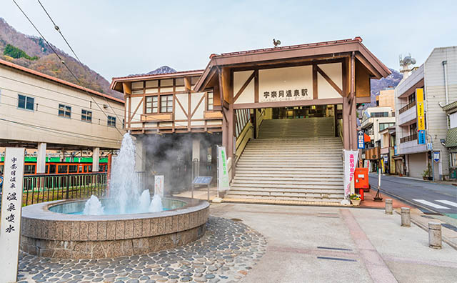 温泉噴水（宇奈月温泉）