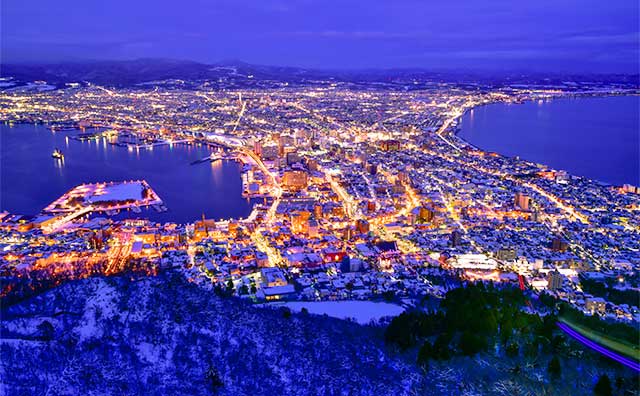 函館山　冬夜景のイメージ