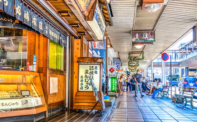 箱根湯本温泉街のイメージ