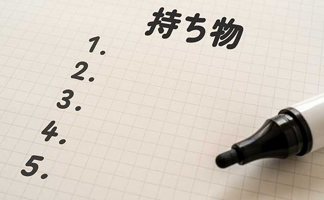旅行アイテム