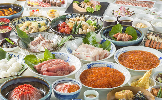 朝食バイキング（一例）