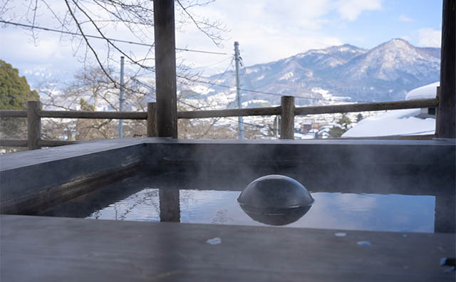 かみのやま温泉　上山城の足湯