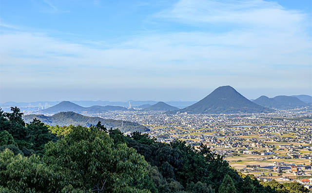 金比羅山からみた景色