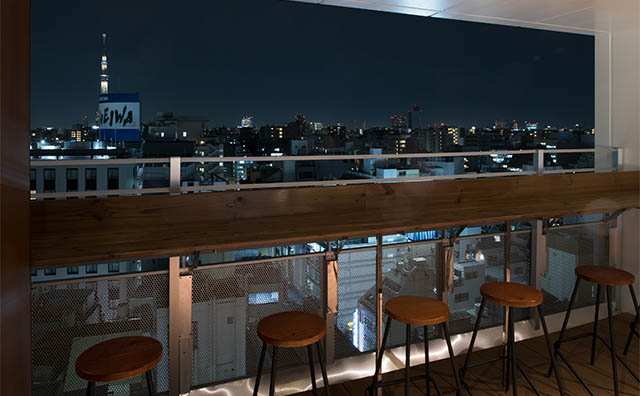 トーセイホテルココネ上野　11階ルーフテラス