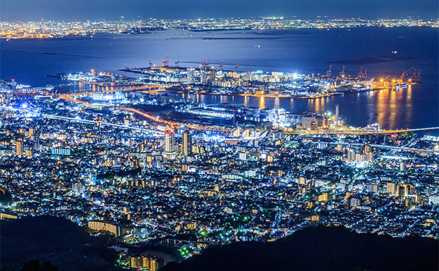 神戸 摩耶山からの夜景