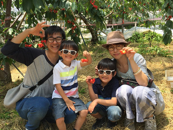 【山梨さくらんぼ狩り】最高の思い出を作る、5歳のほっこり家族旅♪