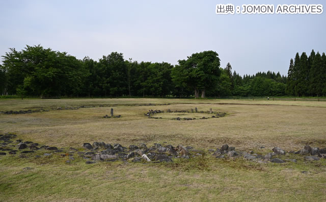 大湯環状列石　野中堂環状列石のイメージ　/ 出典：JOMON ARCHIVES