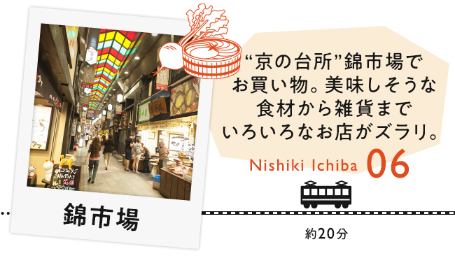 【06　錦市場】“京の台所”錦市場でお買い物。美味しそうな食材から雑貨まで色々なお店がズラリ。