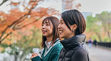 秋の旅行 女子旅