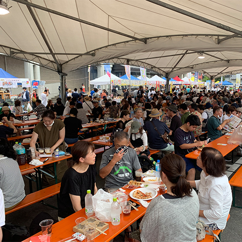 全国地ビールフェスティバルin一関の会場内